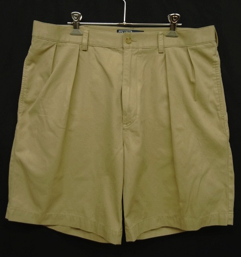 画像: 90'S RALPH LAUREN "TYLER SHORT" ツープリーツ チノショーツ ベージュ (VINTAGE) 「Shorts」 入荷しました。