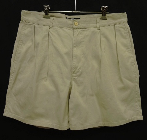 画像: 90'S RALPH LAUREN サイドダブルステッチ ツープリーツ チノショーツ オフホワイト (VINTAGE) 「Shorts」 入荷しました