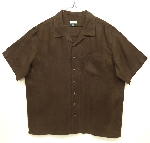 画像: BREAKWATER リネン 半袖 オープンカラーシャツ ブラウン (VINTAGE) 「S/S Shirt」 入荷しました。