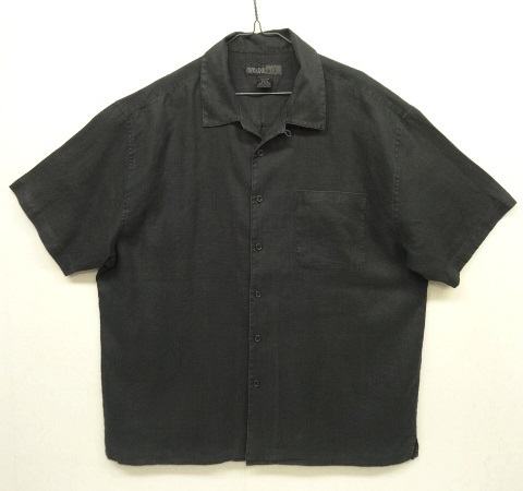 画像: MAXWELL & CO リネン 半袖 オープンカラーシャツ ブラック (VINTAGE) 「S/S Shirt」 入荷しました。