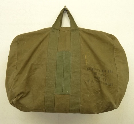 画像: 40'S アメリカ軍 USAF & USN "AN6505-1" アビエイターズキットバッグ CONMARコの字留めジップ (VINTAGE) 「Bag」 入荷しました。