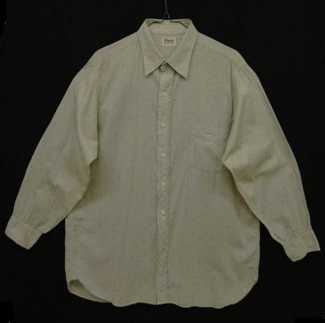 画像: 50'S PILGRIM 6ボタン マチ付き 長袖シャツ ストライプ/小紋柄 USA製 (VINTAGE) 「L/S Shirt」 入荷しました。