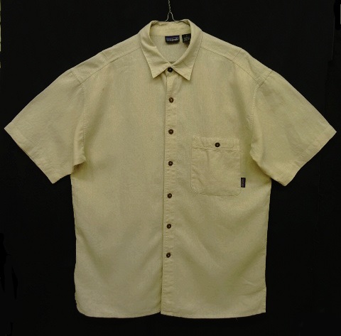 画像: 00'S PATAGONIA ヘンプ 半袖 ボックスシャツ ナチュラル (VINTAGE) 「S/S Shirt」 入荷しました。