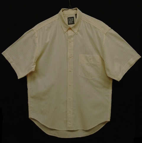 画像: 90'S GAP 旧タグ オックスフォード 半袖 BDシャツ ストライプ (VINTAGE) 「S/S Shirt」 入荷しました。