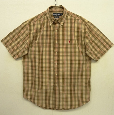 画像: 90'S RALPH LAUREN "BLAKE" コットン 半袖 BDシャツ チェック柄 (VINTAGE) 「S/S Shirt」 入荷しました。