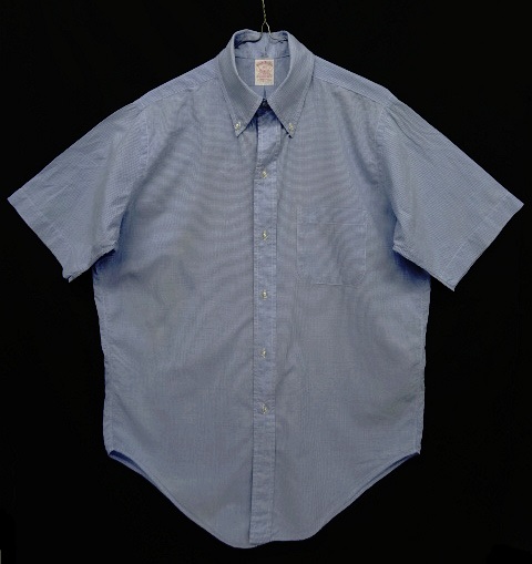 画像: 70'S BROOKS BROTHERS 6ボタン 半袖 BDシャツ ギンガムチェック USA製 (VINTAGE) 「S/S Shirt」 入荷しました。