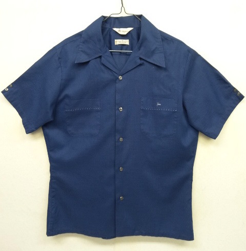 画像: 70'S Mr CALIFORNIA 三角タグ 半袖 オープンカラーシャツ ネイビー (VINTAGE) 「S/S Shirt」 入荷しました。