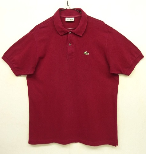 画像: 80'S CHEMISE LACOSTE ポロシャツ ワインレッド フランス製 (VINTAGE) 「S/S Polo」 入荷しました。