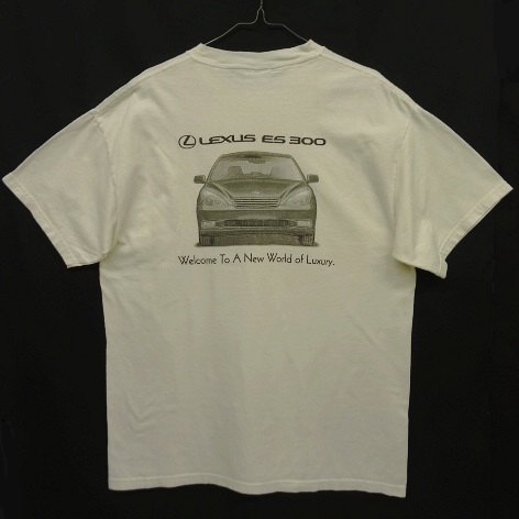 画像: LEXUS "ES300" 両面プリント 半袖 Tシャツ ホワイト (VINTAGE) 「T-Shirt」 入荷しました。