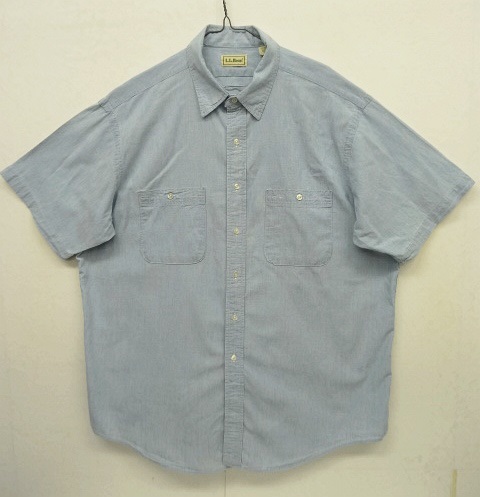 画像: 80'S LL Bean コットン100% シャンブレー 半袖 ワークシャツ カナダ製 (VINTAGE) 「S/S Shirt」 入荷しました。