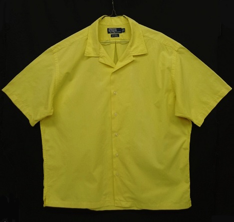 画像: 90'S RALPH LAUREN "CALDWELL" コットン 半袖 オープンカラーシャツ イエロー (VINTAGE) 「S/S Shirt」 入荷しました。