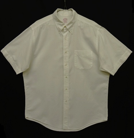 画像: 80'S BROOKS BROTHERS オックスフォード 半袖 BDシャツ ホワイト USA製 (VINTAGE)  「S/S Shirt」 入荷しました。