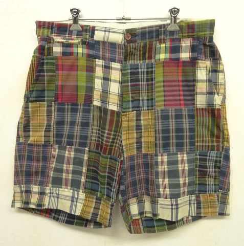 画像: 90'S RALPH LAUREN マドラスチェック パッチワークショーツ (VINTAGE) 「Shorts」 入荷しました。