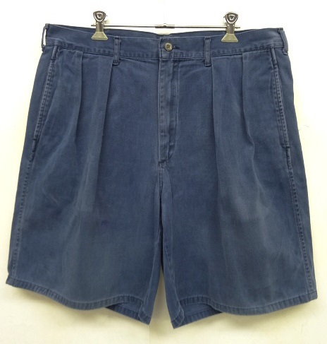 画像: 90'S RALPH LAUREN "POLO CHINO" ツープリーツ チノショーツ ダークブルー USA製 (VINTAGE) 「Shorts」 入荷しました。