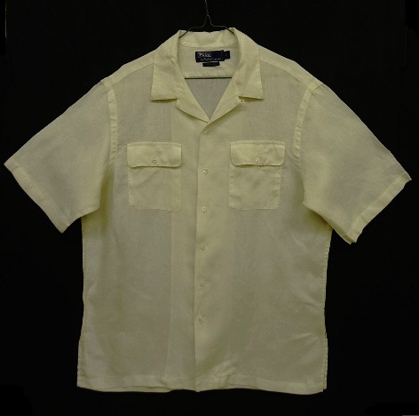 画像: 90'S RALPH LAUREN リネン 半袖 オープンカラーシャツ ホワイト (VINTAGE) 「S/S Shirt」 入荷しました。