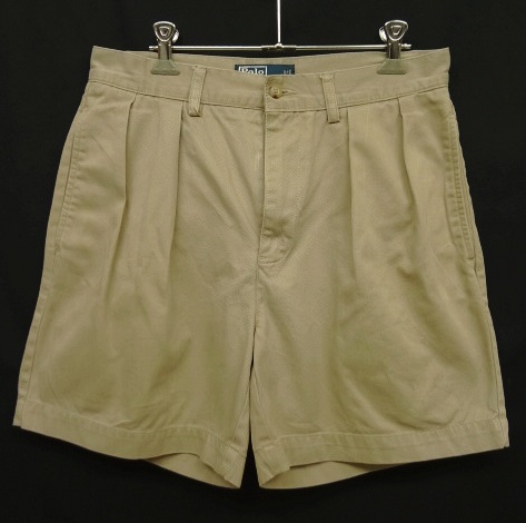 画像: 90'S RALPH LAUREN "ANDREW SHORT" ツープリーツ チノショーツ ベージュ (VINTAGE) 「Shorts」 入荷しました。