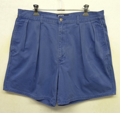 画像: 90'S RALPH LAUREN "POLO CHINO" ツープリーツ チノショーツ ブルー (VINTAGE) 「Shorts」 入荷しました。