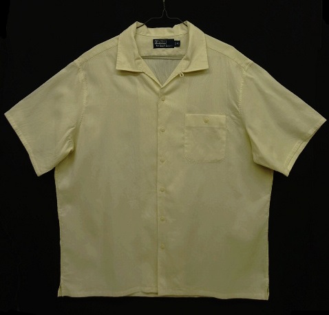 画像: 90'S RALPH LAUREN コットン 半袖 オープンカラーシャツ オフホワイト (VINTAGE) 「S/S Shirt」 入荷しました。