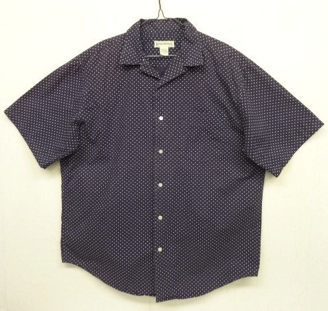 画像: 90'S BANANA REPUBLIC コットン 半袖 オープンカラーシャツ ドット柄 (VINTAGE) 「S/S Shirt」 入荷しました。