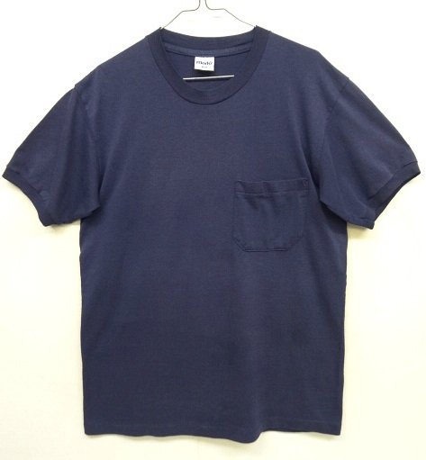 画像: 90'S MARK'S ポケット付き 袖リブ＆裾シングルステッチ 半袖 Tシャツ ネイビー カナダ製 (VINTAGE) 「T-Shirt」 入荷しました。