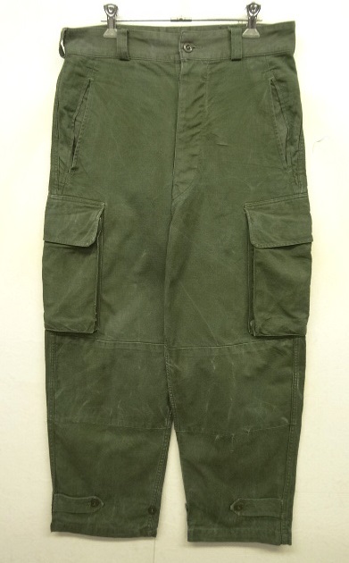 画像: 50'S フランス空軍 "AIR FORCE仕様" M47 フィールドパンツ 前期型 DK OLIVE サイズ76M(21) (VINTAGE) 「Bottoms」 入荷しました。