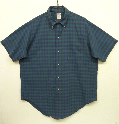 画像: 70'S BROOKS BROTHERS "6ボタン" ポプリン 半袖 BDシャツ チェック柄 USA製 (VINTAGE) 「S/S Shirt」 入荷しました。