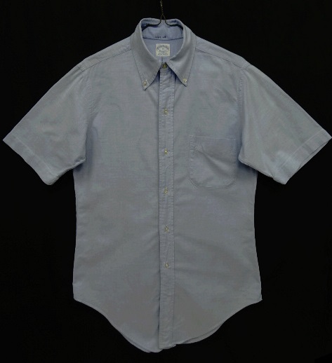 画像: 60'S BROOKS BROTHERS "6ボタン" オックスフォード 半袖 BDシャツ ブルー USA製 (VINTAGE) 「S/S Shirt」 入荷しました。