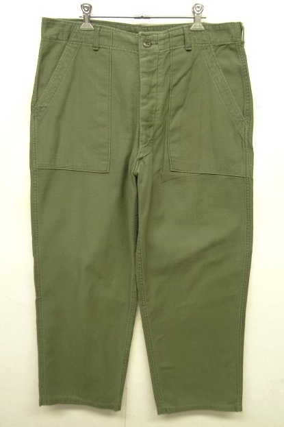 画像: 70'S アメリカ軍 US ARMY "OG107" コットンサテン ベイカーパンツ W36L29 (VINTAGE) 「Bottoms」 入荷しました。