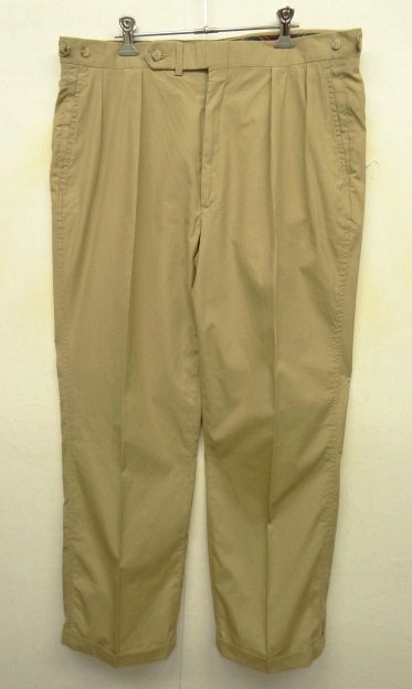 画像: 80'S RALPH LAUREN ツープリーツ ポプリンパンツ タン TALONジップ USA製 (DEADSTOCK) 「Bottoms」 入荷しました。