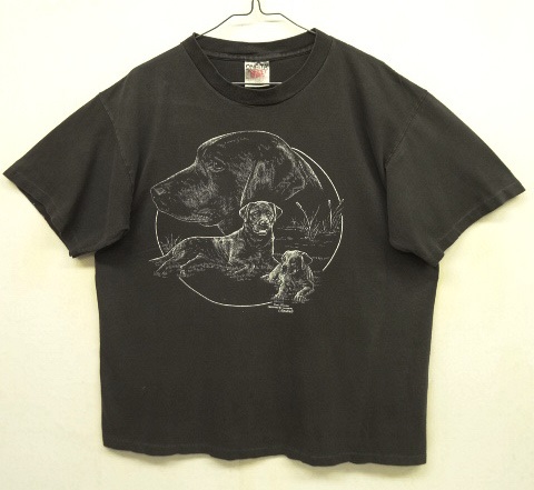 画像: 90'S CINDY FARMER "LABRADOR" シングルステッチ 半袖 Tシャツ ブラック (VINTAGE) 「T-Shirt」 入荷しました。