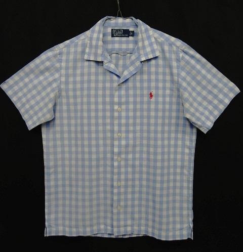 画像: 90'S RALPH LAUREN コットン 半袖 オープンカラーシャツ チェック柄 (VINTAGE) 「S/S Shirt」 入荷しました。