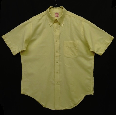 画像: 80'S BROOKS BROTHERS オックスフォード 半袖 BDシャツ イエロー USA製 (VINTAGE) 「S/S Shirt」 入荷しました。