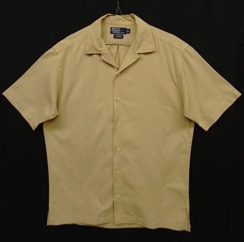 画像: 90'S RALPH LAUREN "CALDWELL" コットン 半袖 オープンカラーシャツ ベージュ (VINTAGE) 「S/S Shirt」 入荷しました。