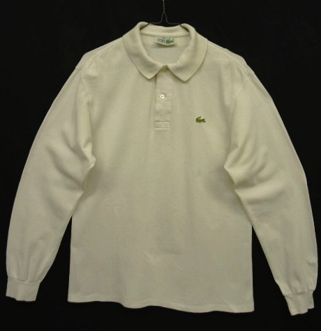 画像: 80'S CHEMISE LACOSTE 長袖 ポロシャツ ホワイト フランス製 (VINTAGE) 「L/S Shirt」 入荷しました。