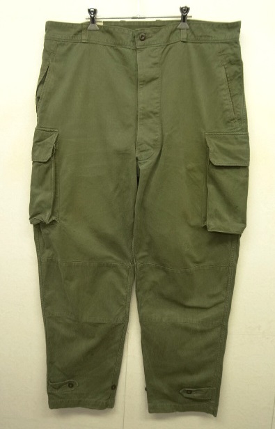 画像: 50'S フランス軍 M47 HBT フィールドパンツ 後期型 OLIVE サイズ49 (VINTAGE) 「Bottoms」 入荷しました。