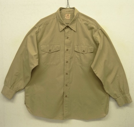 画像: 50'S ELBECO フラップ付きポケット マチ付き ポプリンシャツ BEIGE (VINTAGE) 「L/S Shirt」 入荷しました。