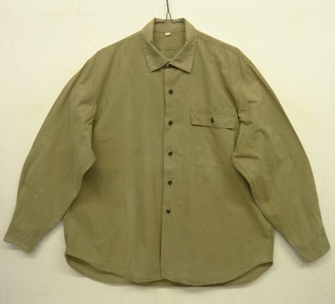 画像: 60'S ハンガリー軍 片側フラップ付きポケット ミリタリーシャツ (VINTAGE) 「L/S Shirt」 入荷しました。