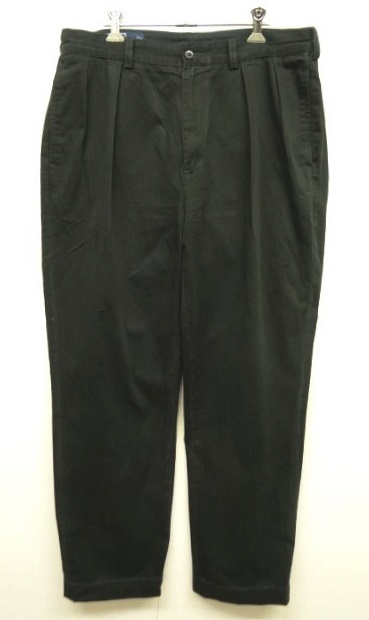 画像: 90'S RALPH LAUREN "ANDREW PANT" ツープリーツ チノパンツ BLACK (VINTAGE) 「Bottoms」 入荷しました。