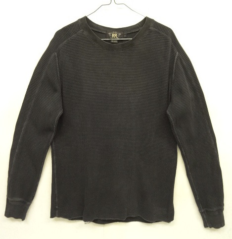 画像: RRL クルーネック サーマル 長袖 Tシャツ ブラック (USED) 「T-Shirt」 入荷しました。