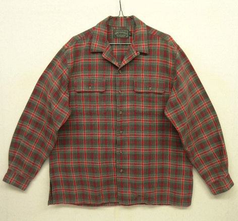 画像: 90'S POLO COUNTRY フランネル 長袖 オープンカラーシャツ チェック柄 (VINTAGE) 「L/S Shirt」 入荷しました。