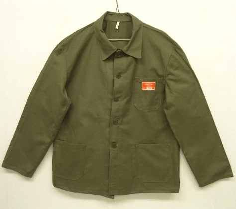 画像: 70'S ジャーマンワーク ピケジャケット カバーオール オリーブ (DEADSTOCK) 「Jacket」 入荷しました。