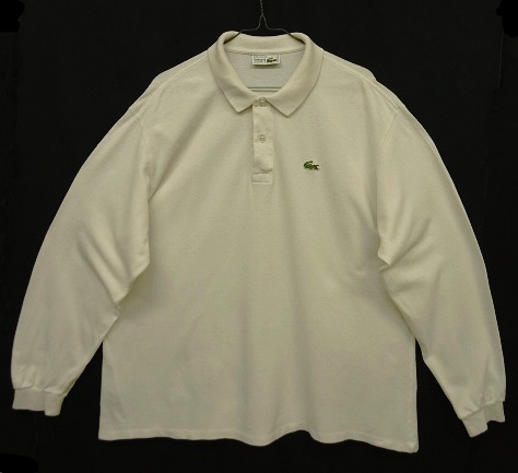 画像: 80'S CHEMISE LACOSTE 長袖 ポロシャツ ホワイト フランス製 (VINTAGE) 「L/S Shirt」 入荷しました。