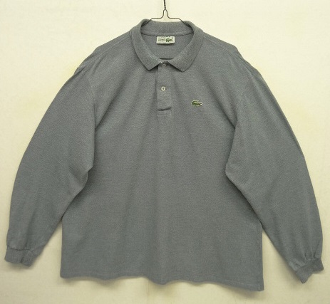 画像: 80'S CHEMISE LACOSTE 長袖 ポロシャツ ブルーグレーヘザー フランス製 (VINTAGE) 「L/S Shirt」 入荷しました。