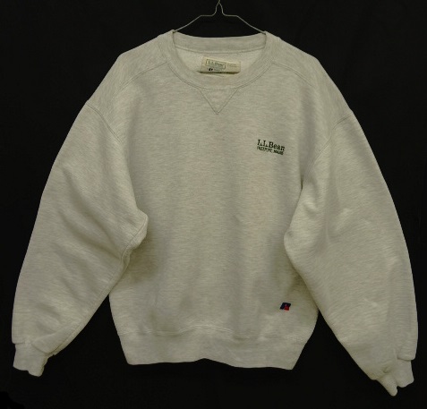 画像: 90'S LL Bean by RUSSELL ATHLETIC 前Vガゼット付き スウェットシャツ USA製 (VINTAGE) 「Sweat Shirt」 入荷しました。