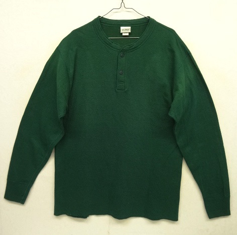 画像: 80'S LL Bean "RIVER DRIVER'S SHIRT" 2レイヤー ヘンリーネック ロンT グリーン USA製 (VINTAGE) 「T-Shirt」 入荷しました。