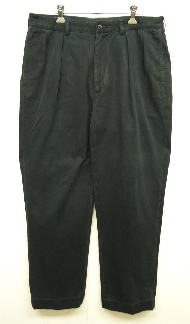 画像: 90'S RALPH LAUREN "ANDREW PANT" ツープリーツ チノパンツ BLACK (VINTAGE) 「Bottoms」 入荷しました。