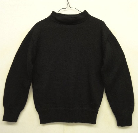 画像: 00'S アメリカ軍 US NAVY ウール モックネック ゴブセーター BLACK (VINTAGE) 「Knit」 入荷しました。