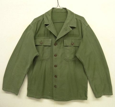 画像: 60'S アメリカ軍 US ARMY "1st MODEL" OG107 コットンサテン ユーティリティシャツ (VINTAGE) 「L/S Shirt」 入荷しました。