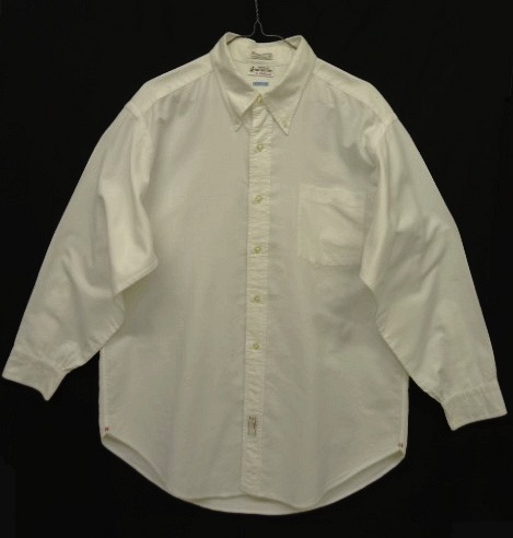 画像: 70'S HATHAWAY for MACY'S MEN'S STORE "MEADOW BROOK OXFORD" 6ボタン 長袖 BDシャツ ホワイト USA製 (VINTAGE) 「L/S Shirt」 入荷しました。