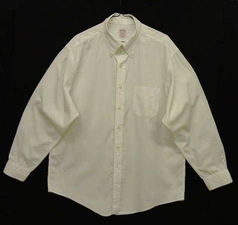 画像: 90'S BROOKS BROTHERS ポプリン BDシャツ ホワイト USA製 (VINTAGE) 「L/S Shirt」 入荷しました。